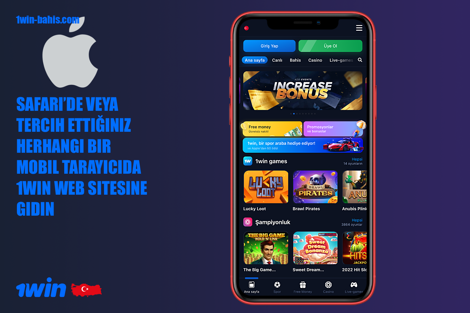 1win uygulamasını iPhone'a indirmek için - bahis bürosunun resmi web sitesini ziyaret etmelisiniz